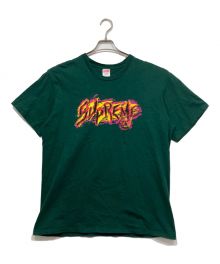 SUPREME（シュプリーム）の古着「Paint Logo Tee」｜グリーン