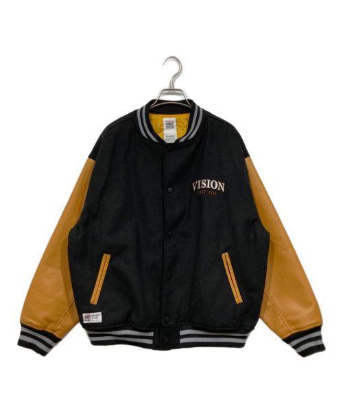 VISION STREET WEAR（ヴィションストリートウェアー）VISION STREET WEAR (ヴィションストリートウェアー) ワッペン　スタジャン ブラック×イエロー サイズ:Mの古着・服飾アイテム