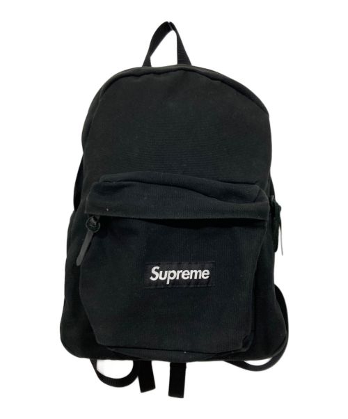 SUPREME（シュプリーム）SUPREME (シュプリーム) リュック / 22SS Canvas Back pack　キャンバスバックパック ブラックの古着・服飾アイテム