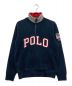 POLO RALPH LAUREN（ポロ・ラルフローレン）の古着「フリースジャケット」｜ネイビー×グレー