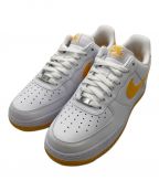 NIKEナイキ）の古着「ローカットスニーカー / AIR FORCE 1 '07」｜ホワイト×イエロー / WHITE/UN