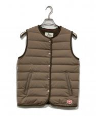 Vincent et Mireille (ヴァンソンエミレイユ) STITCHLESS DOWN VEST/ステッチレスダウンベスト ベージュ サイズ:36