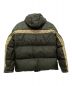 MONCLER (モンクレール) フルジップダウンジャケット グリーン×ベージュ サイズ:2：18000円