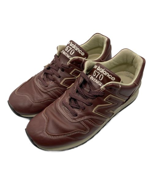 NEW BALANCE（ニューバランス）NEW BALANCE (ニューバランス) M670BRN/ローカットスニーカー ブラウン サイズ:26.5の古着・服飾アイテム