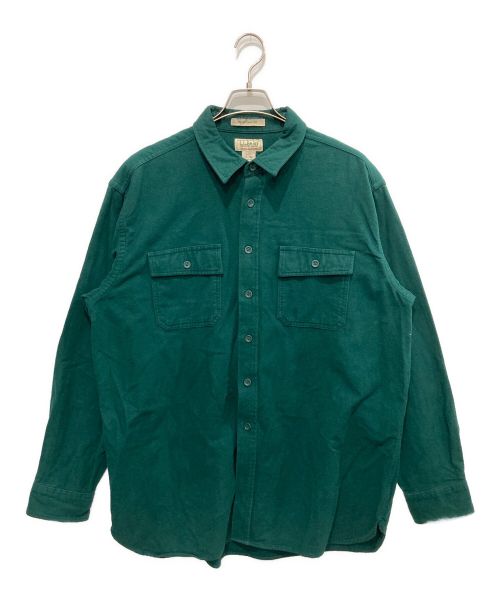 L.L.Bean（エルエルビーン）L.L.Bean (エルエルビーン) モールスキンシャツ グリーン サイズ:XLの古着・服飾アイテム