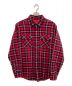 SUPREME（シュプリーム）の古着「quilted arc logo flannel shirt」｜レッド×ネイビー