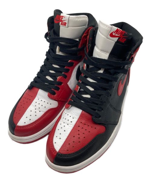 NIKE（ナイキ）NIKE (ナイキ) AIR JORDAN 1 RETRO HIGH OG NRG レッド×ブラック サイズ:27の古着・服飾アイテム