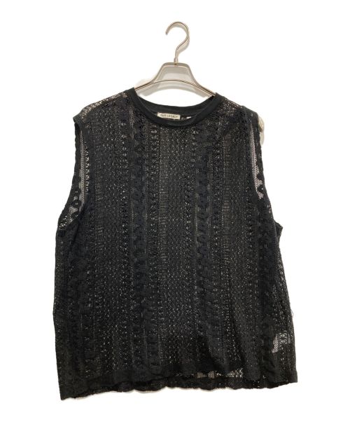 OUR LEGACY（アワーレガシー）OUR LEGACY (アワーレガシー) Box Sleeveless Crochet ブラック サイズ:46の古着・服飾アイテム