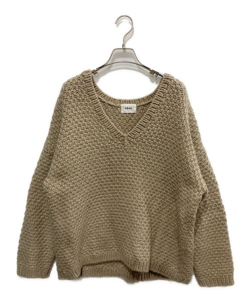 RIM.ARK（リムアーク）RIM.ARK (リムアーク) Vneck relax knit tops ミント サイズ:FREEの古着・服飾アイテム