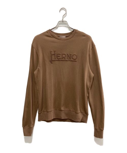 HERNO（ヘルノ）HERNO (ヘルノ) ロゴスウェット ベージュ サイズ:50の古着・服飾アイテム