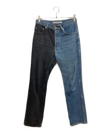 JOHN LAWRENCE SULLIVAN（ジョンローレンスサリバン）の古着「DENIM COMBINATION PANTS」｜インディゴ×ブラック