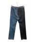 JOHN LAWRENCE SULLIVAN (ジョンローレンスサリバン) DENIM COMBINATION PANTS インディゴ×ブラック サイズ:44：12800円