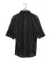 JIL SANDER (ジルサンダー) ジップ半袖シャツ ブラック サイズ:41：14800円