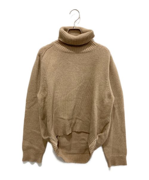 Maison Margiela（メゾンマルジェラ）Maison Margiela (メゾンマルジェラ) Stitch Detail Turtleneck Jumper ベージュ サイズ:Lの古着・服飾アイテム