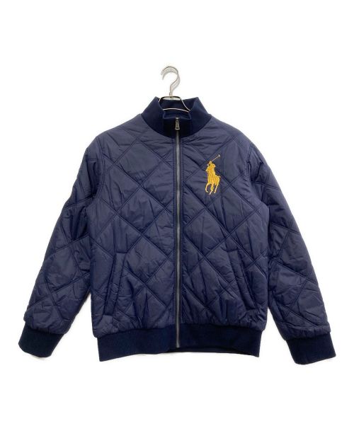 POLO RALPH LAUREN（ポロ・ラルフローレン）POLO RALPH LAUREN (ポロ・ラルフローレン) キルティングリブジャケット ネイビー サイズ:XXLの古着・服飾アイテム