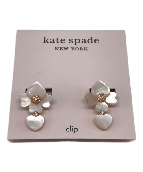 Kate Spade（ケイトスペード）Kate Spade (ケイトスペード) プレシャス パンジー ドロップ イヤリング 未使用品の古着・服飾アイテム