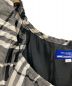 中古・古着 BURBERRY BLUE LABEL (バーバリーブルーレーベル) チェックワンピース ブラック×ホワイト サイズ:38：5000円