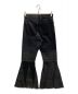 77circa (ナナナナサーカ) circa make cut backracing flare denim pants ブラック サイズ:28：9800円