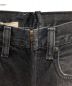 中古・古着 77circa (ナナナナサーカ) circa make cut backracing flare denim pants ブラック サイズ:28：9800円