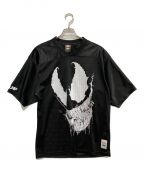 HUF×MARVELハフ×マーベル）の古着「VENOM FOTBALL TEE」｜ブラック