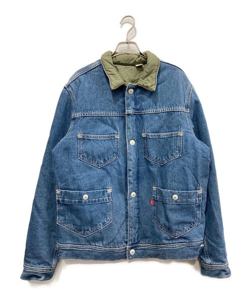 LEVI'S RED（リーバイス レッド）LEVI'S RED (リーバイス レッド) リバーシブルトラッカージャケット インディゴ×オリーブ サイズ:Mの古着・服飾アイテム