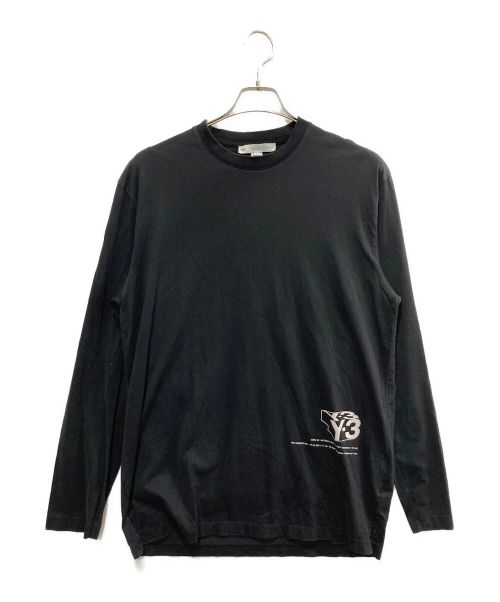 Y-3（ワイスリー）Y-3 (ワイスリー) BOX GRAPHIC LS TEE ブラック サイズ:Mの古着・服飾アイテム