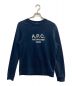 A.P.C.（アー・ペー・セー）の古着「クルーネックロゴスウェット/22H1-COEZD-H27500」｜ネイビー