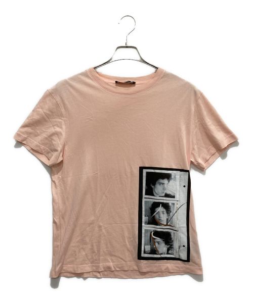 RAF SIMONS（ラフシモンズ）RAF SIMONS (ラフシモンズ) ROBERT MAPPLETHORPE (ロバート メイプルソープ) フォトプリントTシャツ ピンク サイズ:XSの古着・服飾アイテム