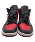 NIKE (ナイキ) AIR JORDAN 1 MID ブラック×レッド サイズ:27：8000円