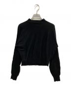 theoryセオリー）の古着「FABRIC REGAL WOOL BODY MOCK LS PO」｜ブラック