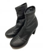 MM6 Maison Margielaエムエムシックス メゾンマルジェラ）の古着「Black Pump-sock Ankle Boots」｜ブラック