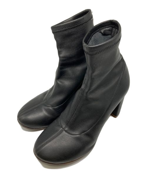 MM6 Maison Margiela（エムエムシックス メゾンマルジェラ）MM6 Maison Margiela (エムエムシックス メゾンマルジェラ) Black Pump-sock Ankle Boots ブラック サイズ:38の古着・服飾アイテム