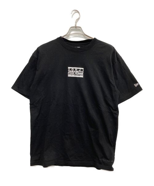 Yohji Yamamoto pour homme（ヨウジヤマモト プールオム）Yohji Yamamoto pour homme (ヨウジヤマモト プールオム) New Era (ニューエラ) ERASER LOGO BLACK TEE ブラック サイズ:XXLの古着・服飾アイテム