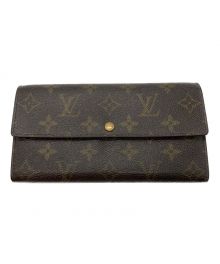 LOUIS VUITTON（ルイ ヴィトン）の古着「モノグラム ポシェット･ポルトモネ･クレディ/M61725」｜ブラウン