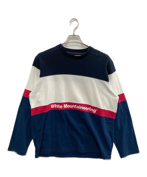 WHITE MOUNTAINEERING（ホワイトマウンテ二アニング）WHITE MOUNTAINEERING (ホワイトマウンテ二アニング) CONTRASRED SWEATSHIRT ネイビー サイズ:1の古着・服飾アイテム