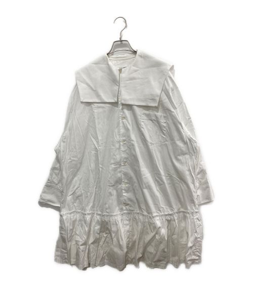 COMME des GARCONS GIRL（コムデギャルソンガール）COMME des GARCONS GIRL (コムデギャルソンガール) セーラーシャツワンピース ホワイト サイズ:Sの古着・服飾アイテム