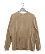 AURALEEオーラリー）の古着「LUSTER PLAITING L/S TEE」｜ベージュ