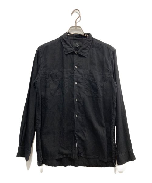 Engineered Garments（エンジニアド ガーメンツ）Engineered Garments (エンジニアド ガーメンツ) FREAK'S STORE (フリークスストア) 別注リネンブレンドシャツ ブラック サイズ:Mの古着・服飾アイテム