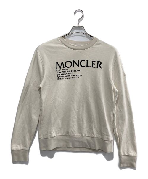 MONCLER（モンクレール）MONCLER (モンクレール) ロゴスウェット/G20918G00048 ベージュ サイズ:Mの古着・服飾アイテム