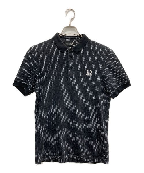 RAF SIMONS（ラフシモンズ）RAF SIMONS (ラフシモンズ) FRED PERRY (フレッドペリー) 半袖ポロシャツ ブラック サイズ:38の古着・服飾アイテム