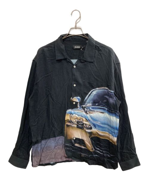 X-LARGE（エクストララージ）X-LARGE (エクストララージ) オープンカラーシャツ ブラック サイズ:XLの古着・服飾アイテム