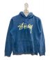 stussy（ステューシー）の古着「プルオーバーパーカー」｜ブルー