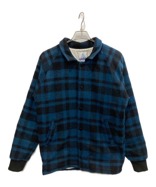 WOOLRICH（ウールリッチ）WOOLRICH (ウールリッチ) HOLUBAR (ホルバー) バッファローチェックジャケット ブルー サイズ:Lの古着・服飾アイテム