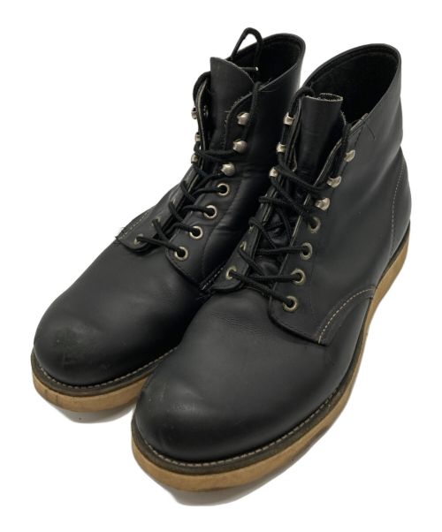 RED WING（レッドウィング）RED WING (レッドウィング) 6inch CLASSIC PLAIN TOE ブーツ ブラック サイズ:9 1/2の古着・服飾アイテム