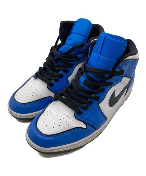 NIKE（ナイキ）NIKE (ナイキ) AIR JORDAN 1 MID SE ホワイト×ブルー サイズ:29.5の古着・服飾アイテム