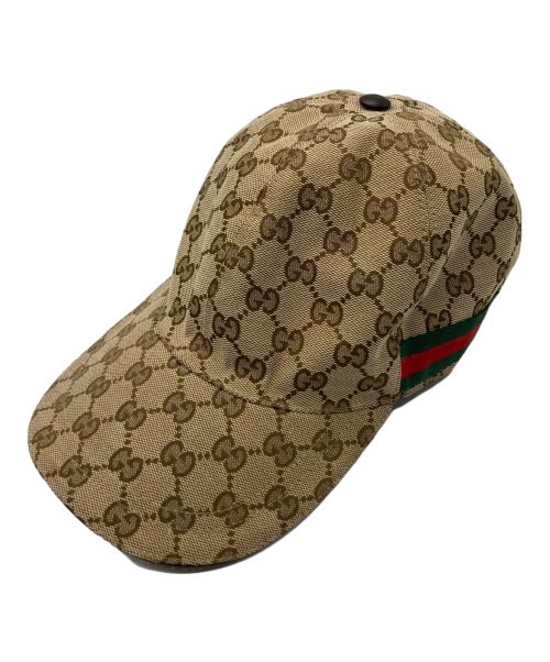 GUCCI（グッチ）GUCCI (グッチ) GGウールキャップ/08.338.986/0001-16 ベージュの古着・服飾アイテム