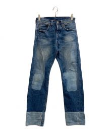 LEVI'S VINTAGE CLOTHING（リーバイス ビンテージ クロージング）の古着「セルビッチリペアデニムパンツ/47501-0171」｜インディゴ