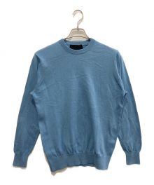 LANVIN（ランバン）の古着「HIGH GAUGE CREW NECK SWEATER」｜ブルー