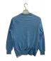 LANVIN (ライバン) HIGH GAUGE CREW NECK SWEATER ブルー サイズ:48 未使用品：8000円