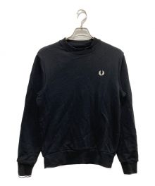 FRED PERRY（フレッドペリー）の古着「クルーネックスウェット」｜ブラック